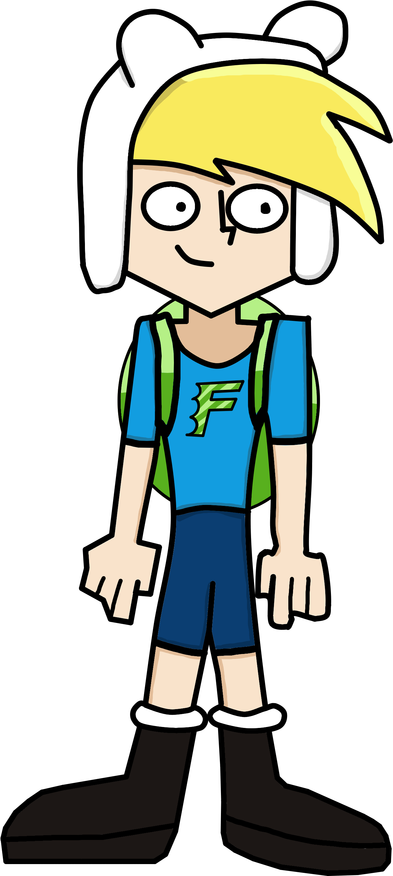 Finn The Human In The Style Of Danny Phantom Clipart (2480x3496), Png Download