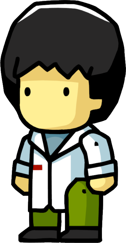 A Male Biologist In Scribblenauts Unlimited Clipart (425x820), Png Download