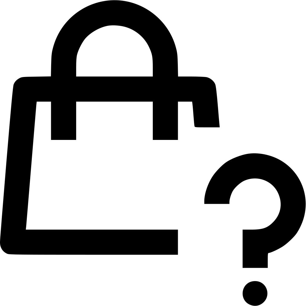 Bag Question Mark Comments Clipart (981x982), Png Download