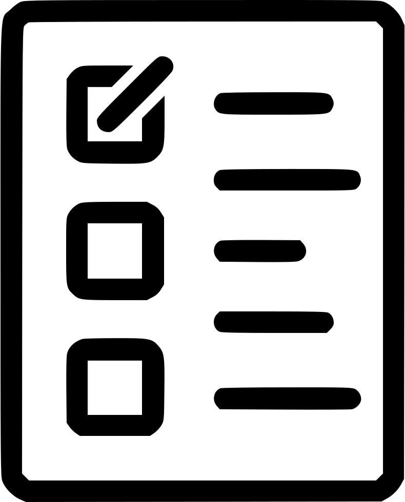 Checklist List Paper Receipt Report Comments Clipart (790x980), Png Download