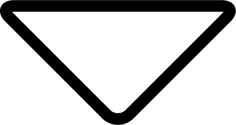 Graphic Royalty Free Arrow Triangle Outline Svg Png Clipart (981x520), Png Download