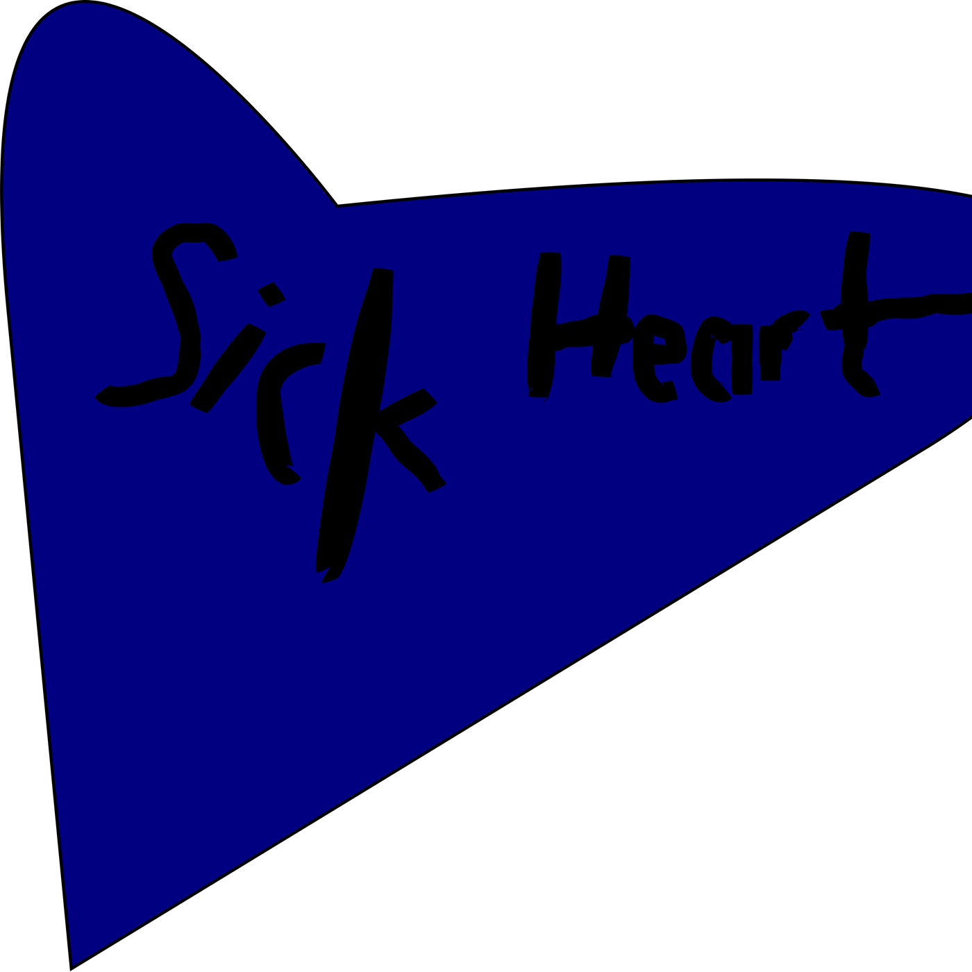 Sick Heart Clipart (1400x1400), Png Download