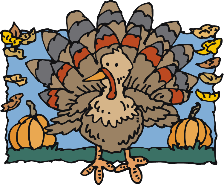 Thanksgiving Turkey Clipart (750x619), Png Download