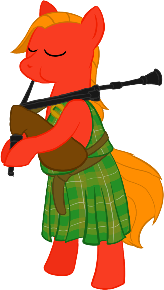 Darkhestur, Bagpiper, Big Macintosh, Earth Pony, Pony, Clipart (723x1106), Png Download