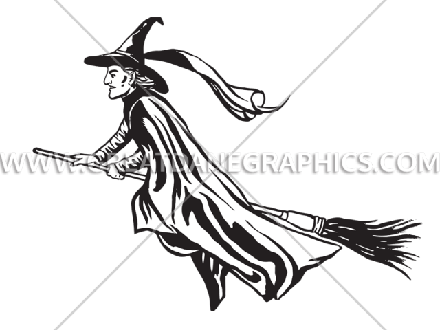 Drawn Witch Broom Sketch Clipart (640x480), Png Download
