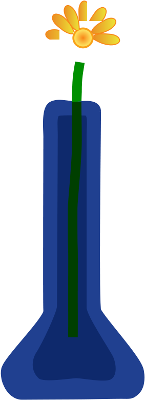 Flower In Vase Clipart, Vector Clip Art Online, Royalty - Png Download (900x900), Png Download