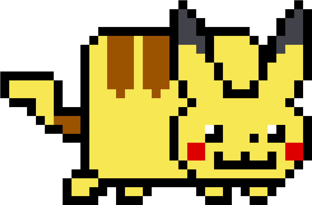 Nyan Cat Pikachu Clipart (1086x714), Png Download