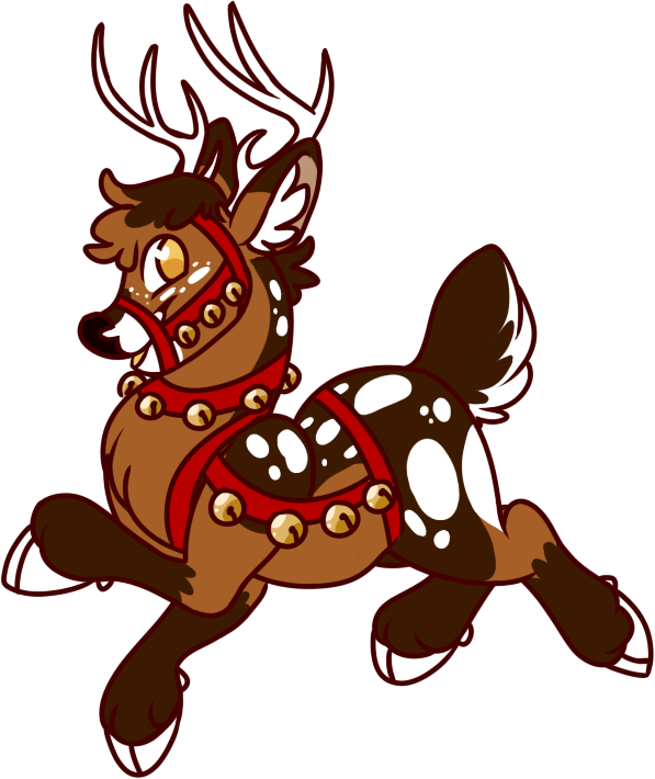 He's Half Fallow Deer Half Caribou And All Love Clipart (597x710), Png Download