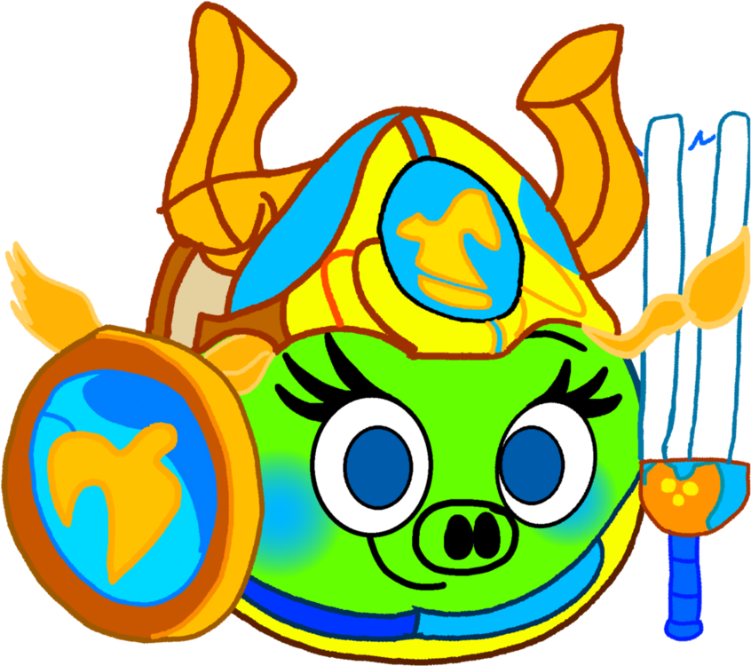 Angry Birds Epic Eleanor Valkyrie By Fanvideogames Clipart (846x750), Png Download