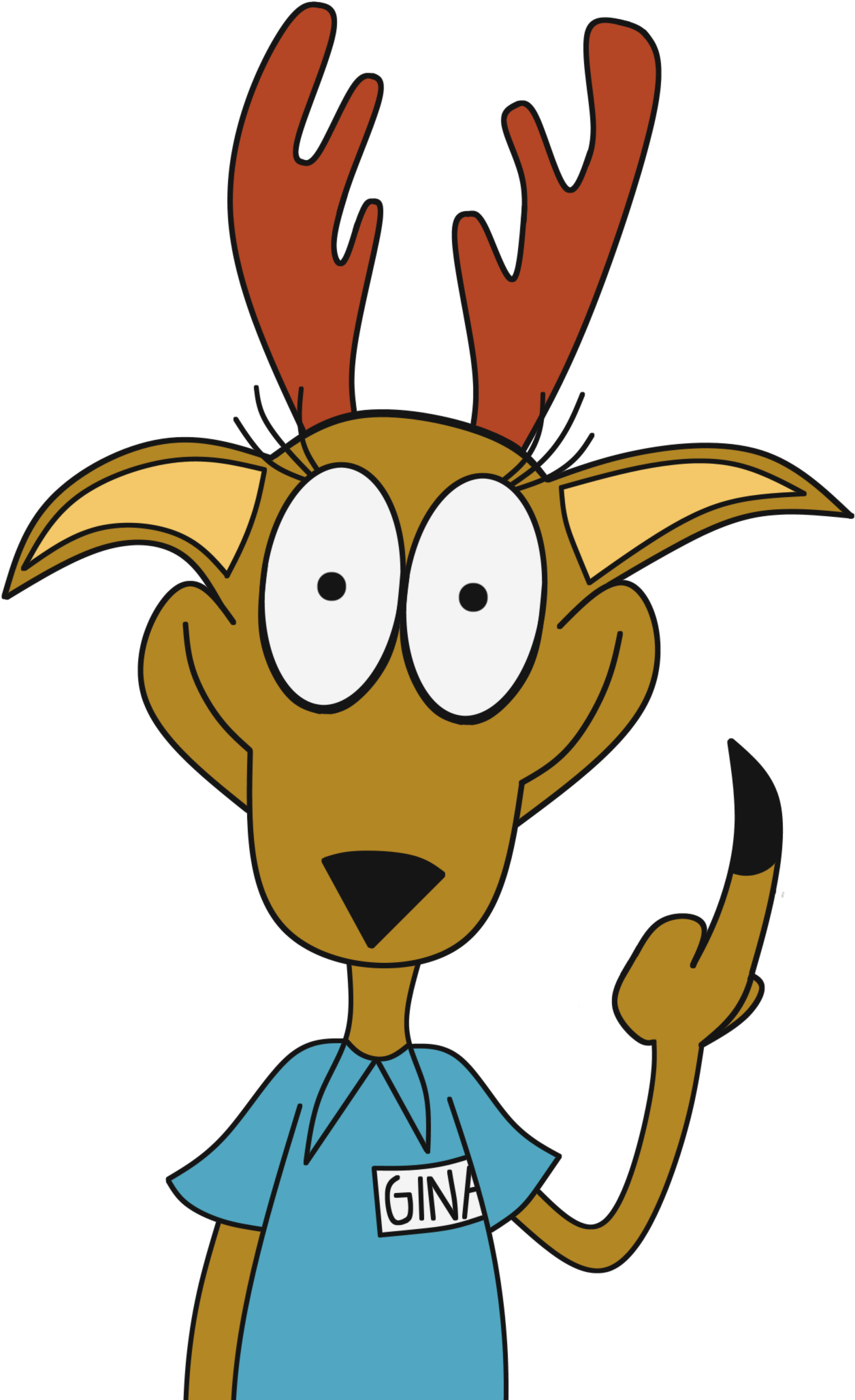 Who's A Deer, You Know, Thought That She Needed, Some Clipart (1361x2118), Png Download