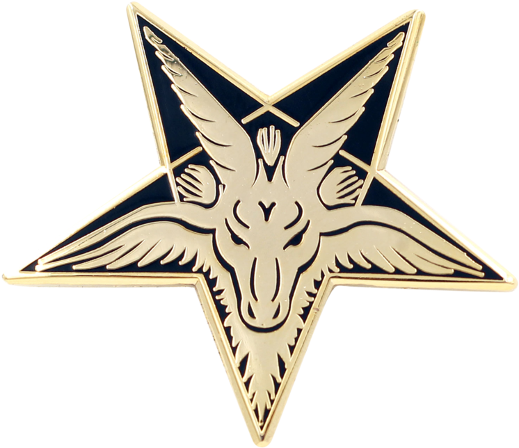 Baphomet Head Pin Clipart (1024x1024), Png Download