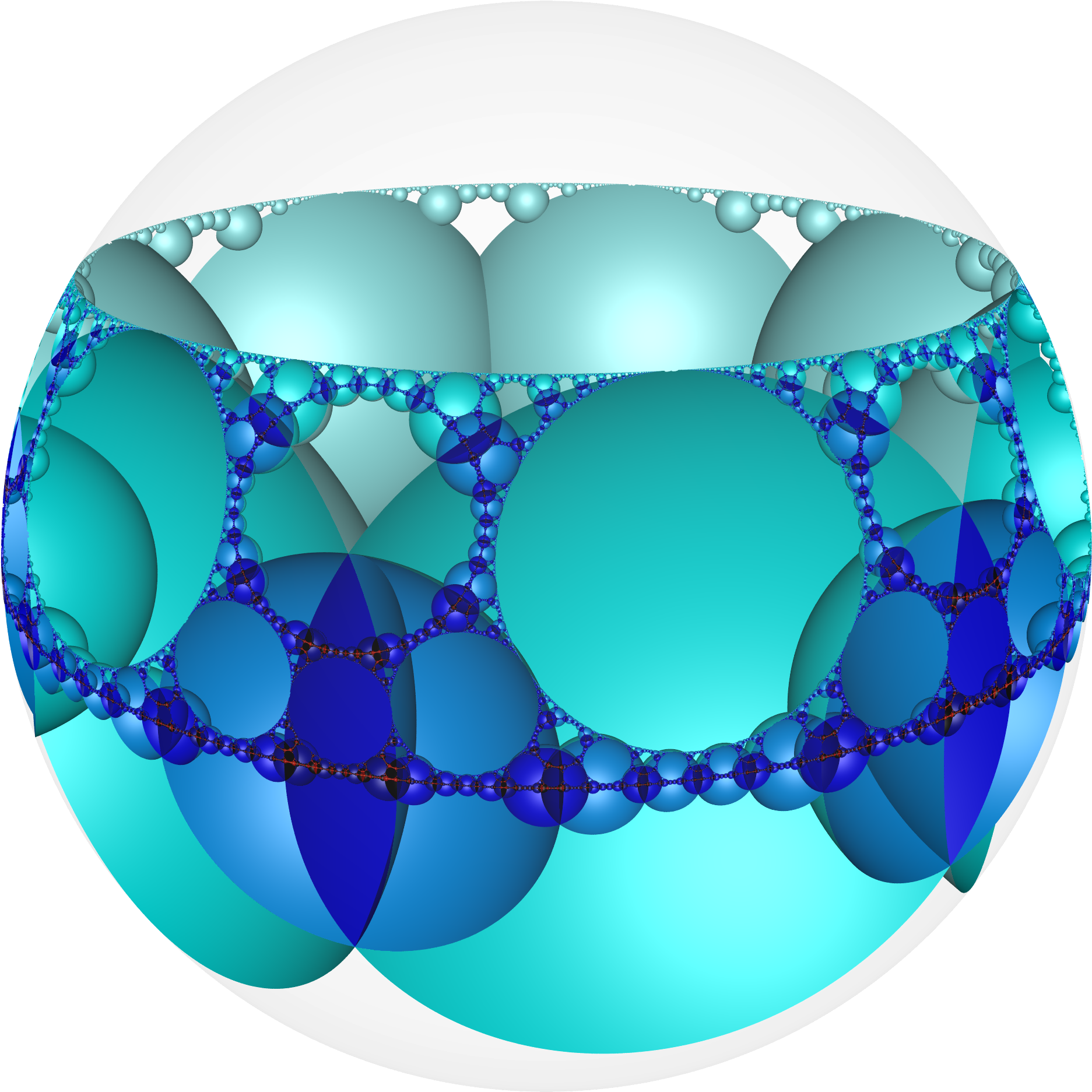 Hyperbolic Honeycomb I 7 6 Poincare Clipart (2000x2000), Png Download
