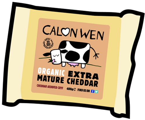 Organic Extra Mature Cheddar Cheese 350g Clipart (570x570), Png Download