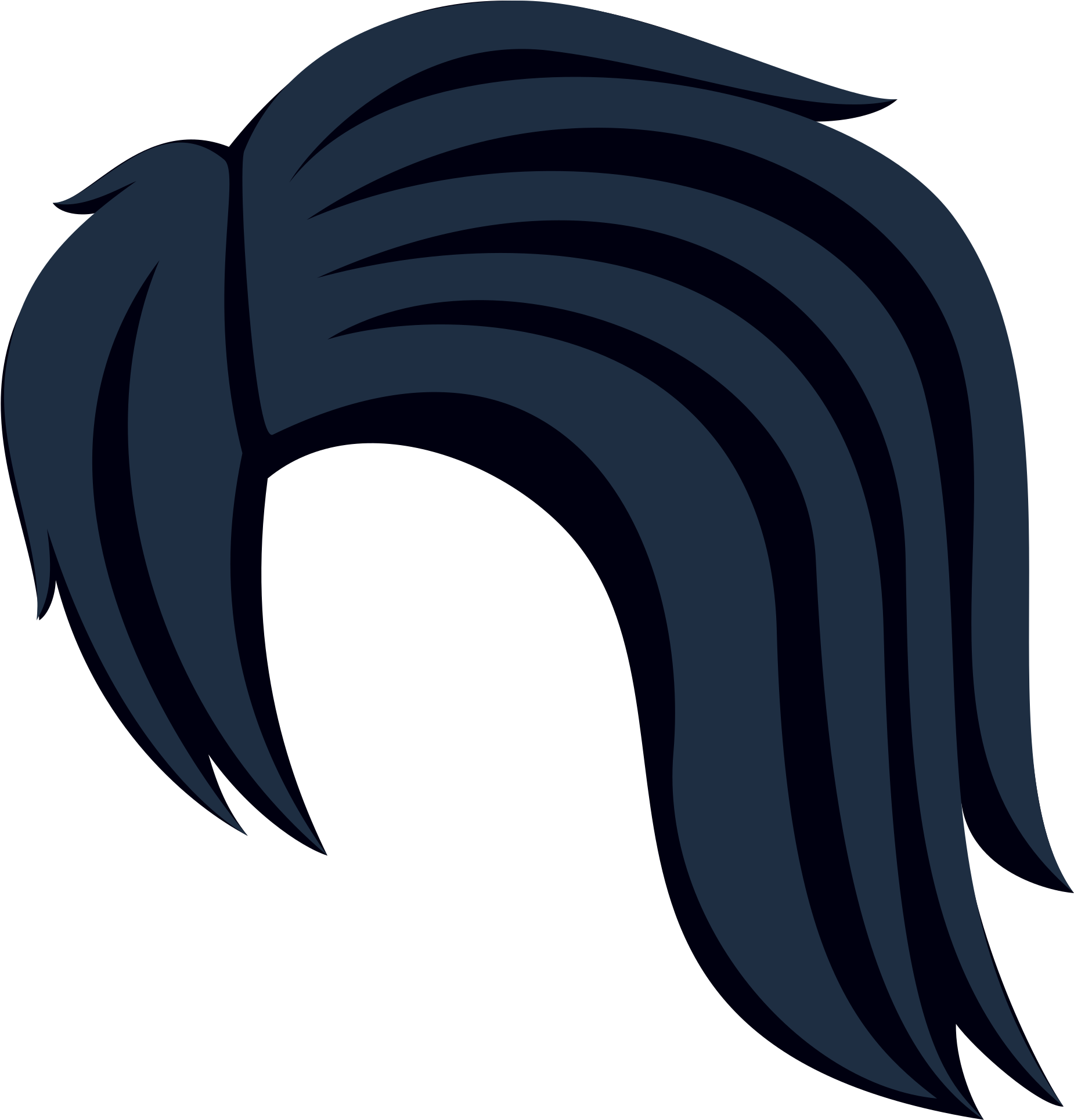 Emo Hair Clipart (2048x2048), Png Download