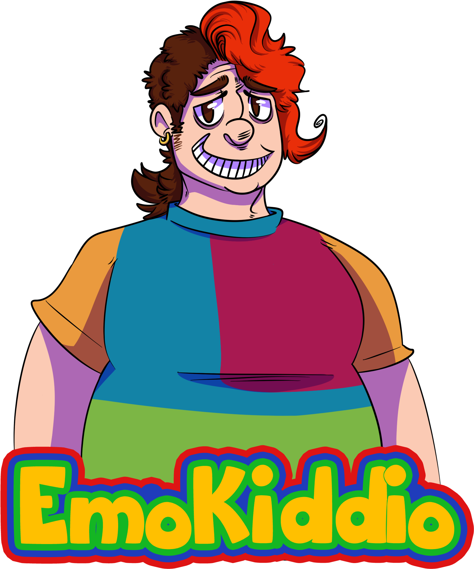 Emokiddio Badge Clipart (1773x1913), Png Download