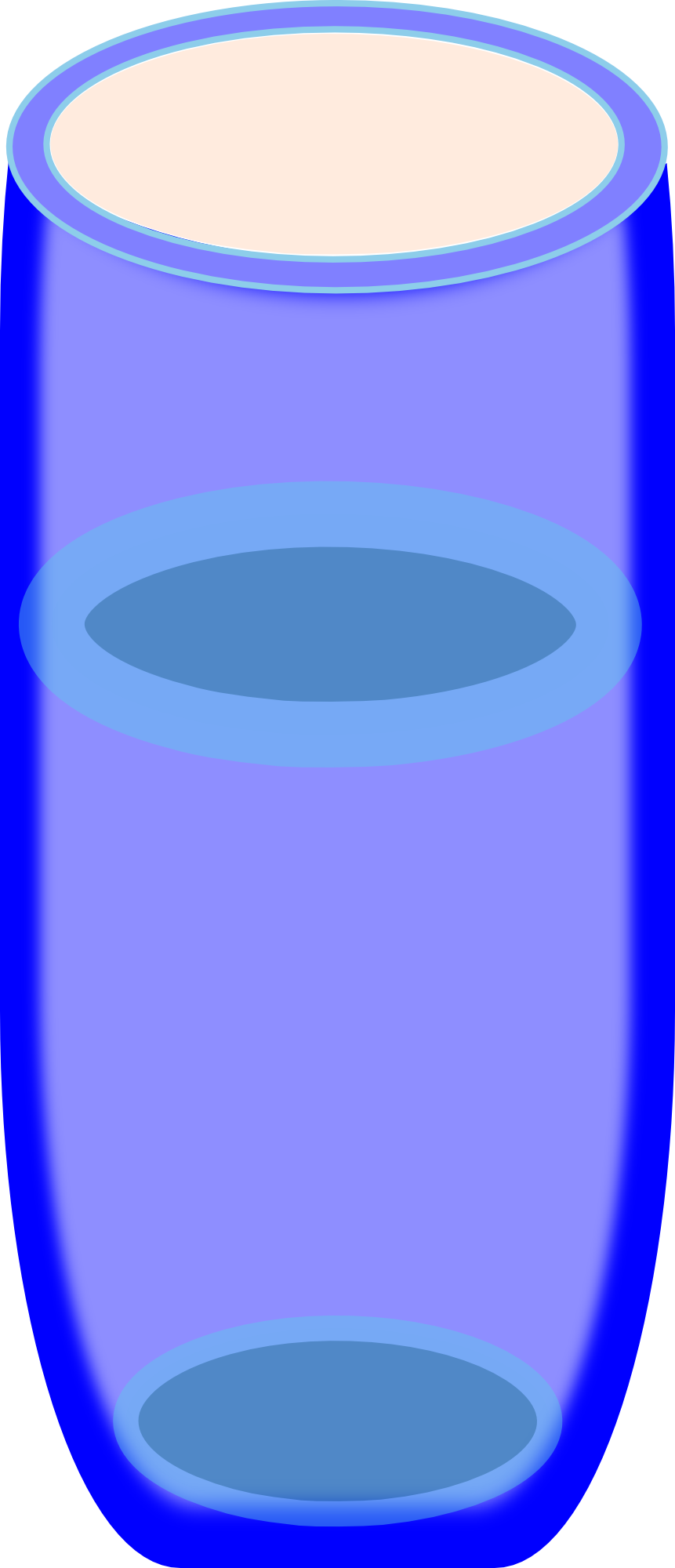 Glass Half Full Of Water Clipart (861x2000), Png Download