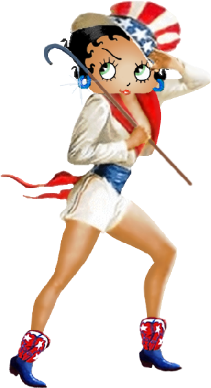 Betty Boop All American Girl Clip Art Images - Png Download (600x600), Png Download