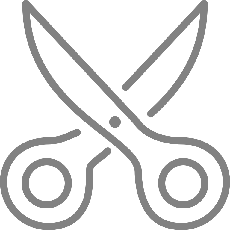Line Style Icons Scissors Clipart (768x768), Png Download