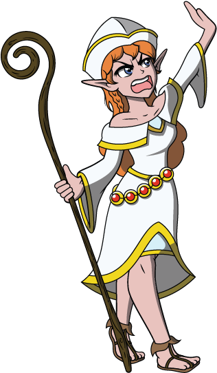 Cryptofighters Opensea Halfelf Clipart (720x720), Png Download