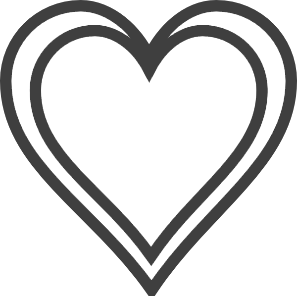 Double Hearts Clip Art - Png Download (600x598), Png Download