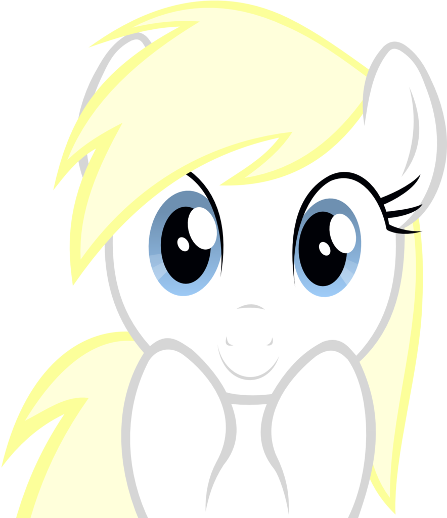 Accu, Big Eyes, Cute, Happy, Hooves On Face, Oc, Oc Clipart (891x1024), Png Download
