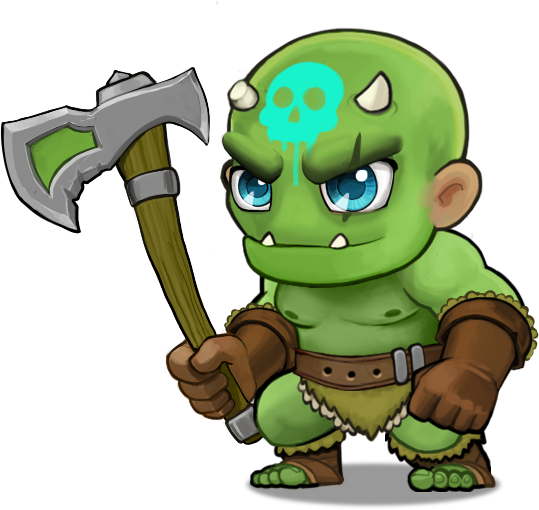 Cave Orc Clipart (1210x1024), Png Download