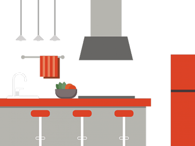 Refrigerator Clipart Messy Kitchen Table - Png Download (640x480), Png Download