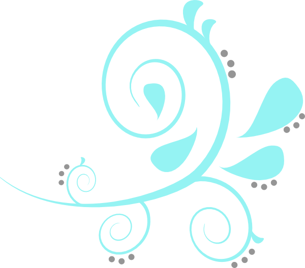 Paisley Curves Blue Svg Clip Arts 600 X 528 Px - Png Download (600x528), Png Download
