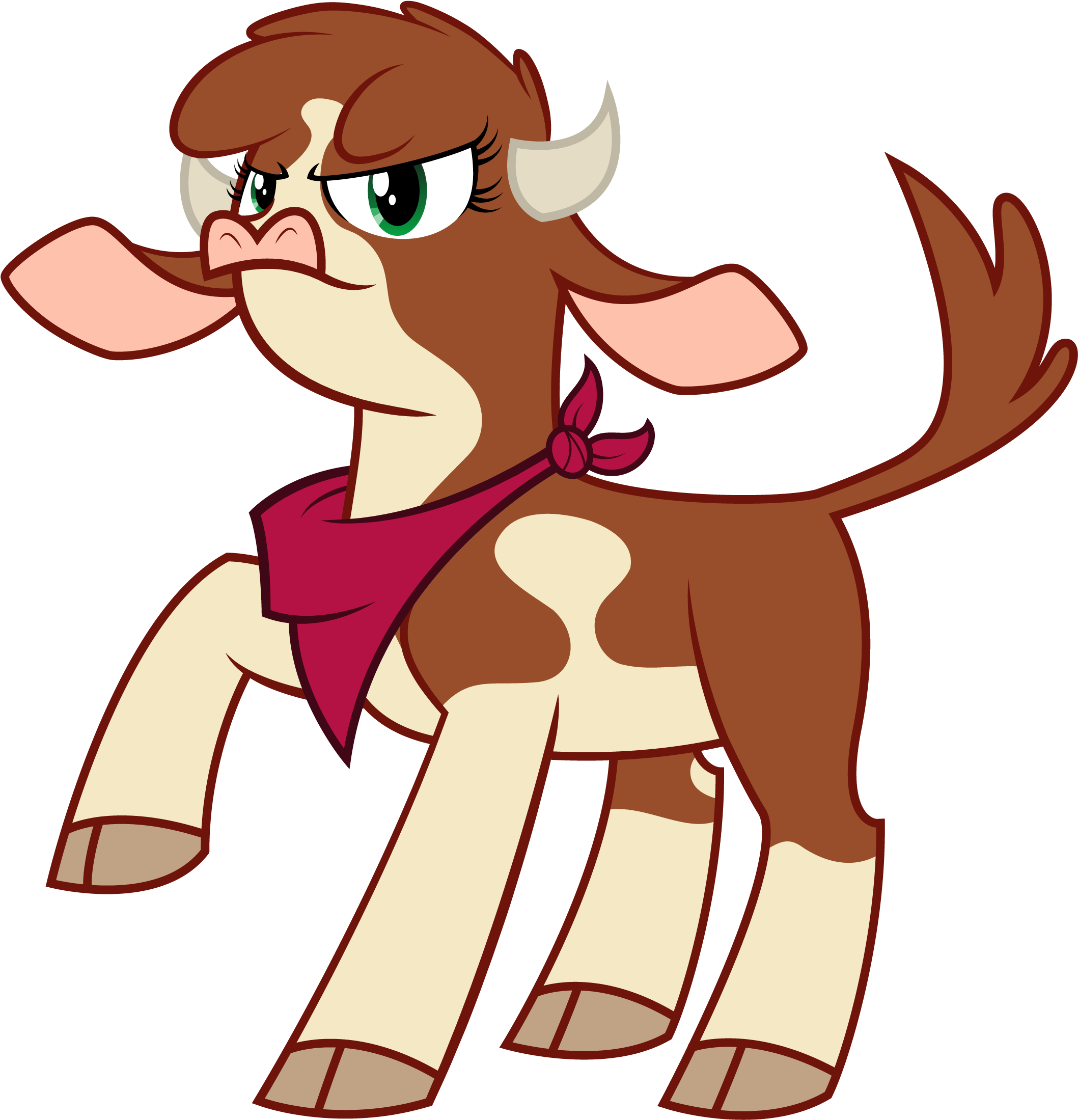 Cow Artist Up Clipart (2347x2346), Png Download