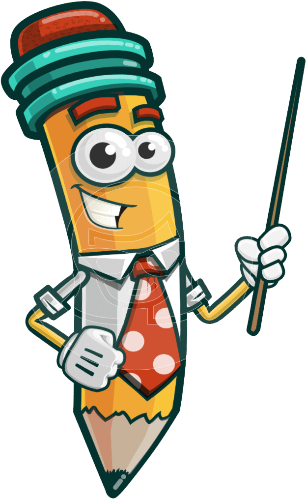 Sharp The Business Pencil Puppet Clipart (957x1060), Png Download
