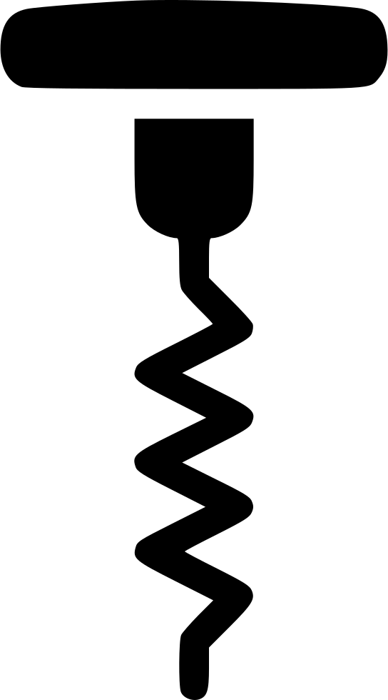 Cork Screw Opener Champagne Comments Clipart (544x980), Png Download