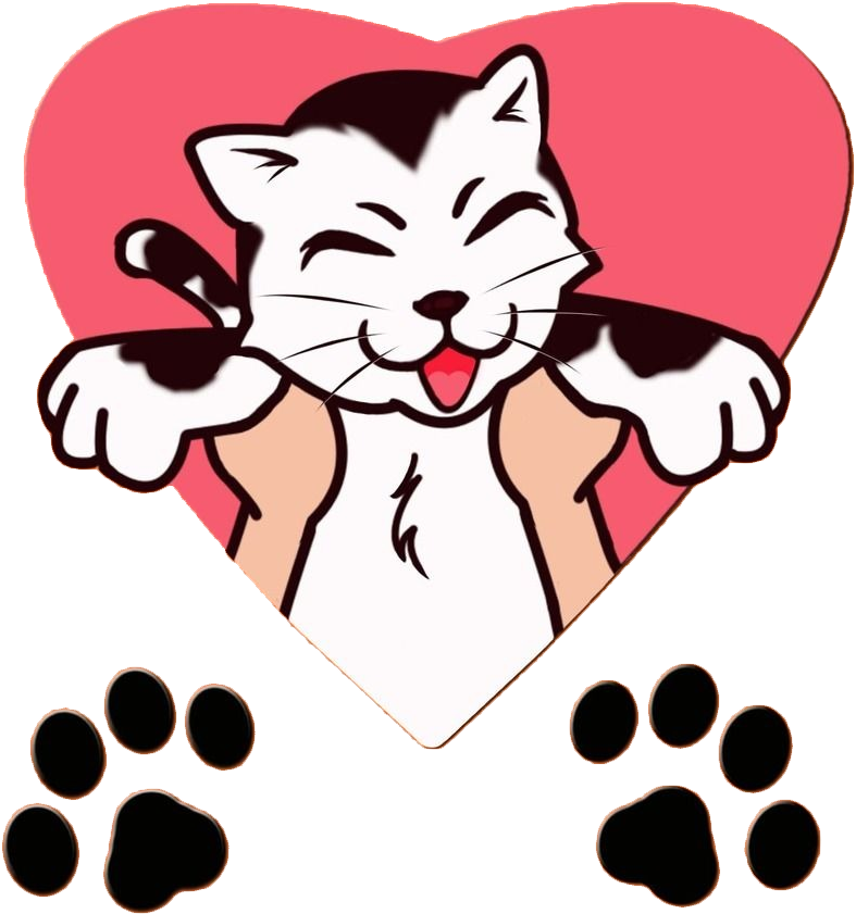 Cat Cartoon Animal Track Clipart (787x841), Png Download