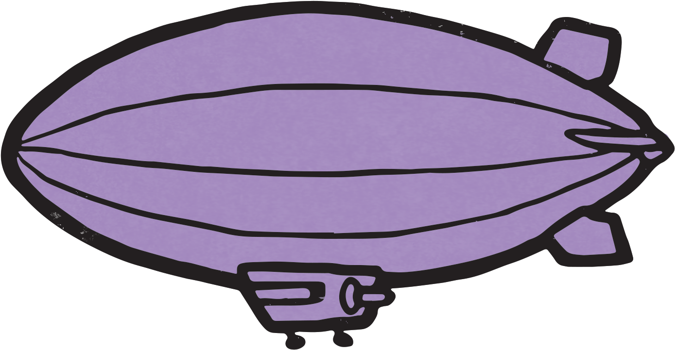 How Many People Can Fit On The Blimp Clipart (1485x1032), Png Download