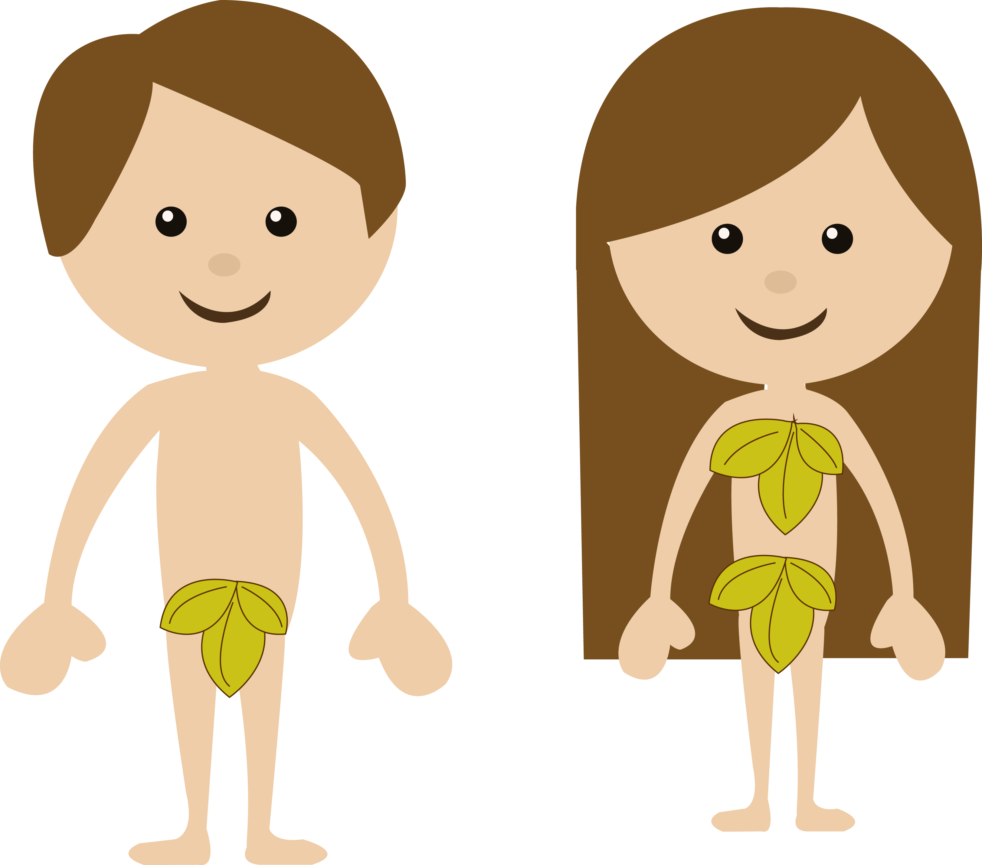 Adam And Eve Clipart (3246x2860), Png Download