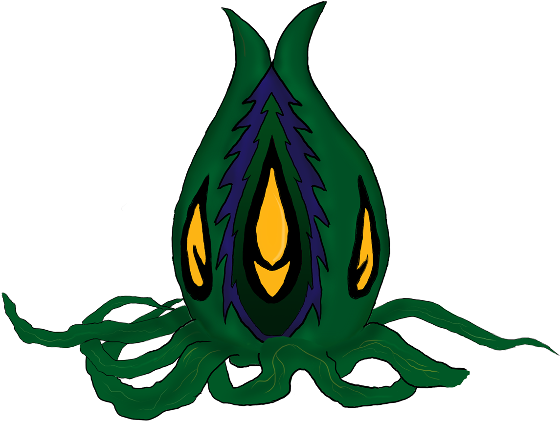 Dolphin-seaweed Hybrid - Clipart (1400x1000), Png Download