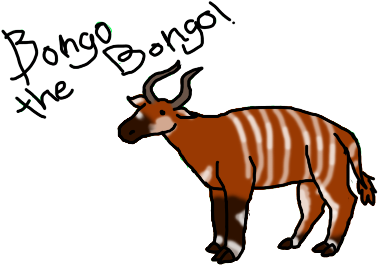 Bongo The Bongo ,,,,,an Antelope Clipart (800x600), Png Download