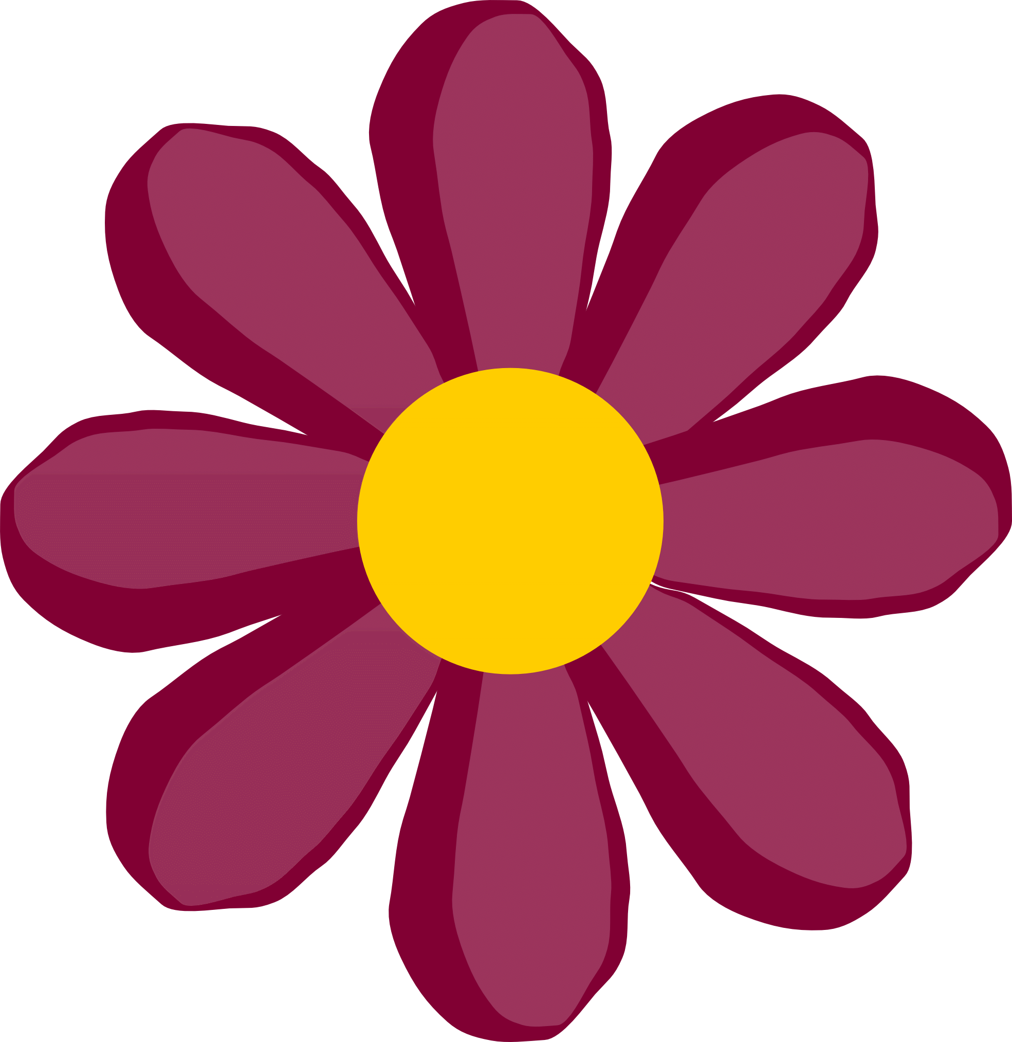 Hippie Flower Clip Art - Png Download (1969x2027), Png Download