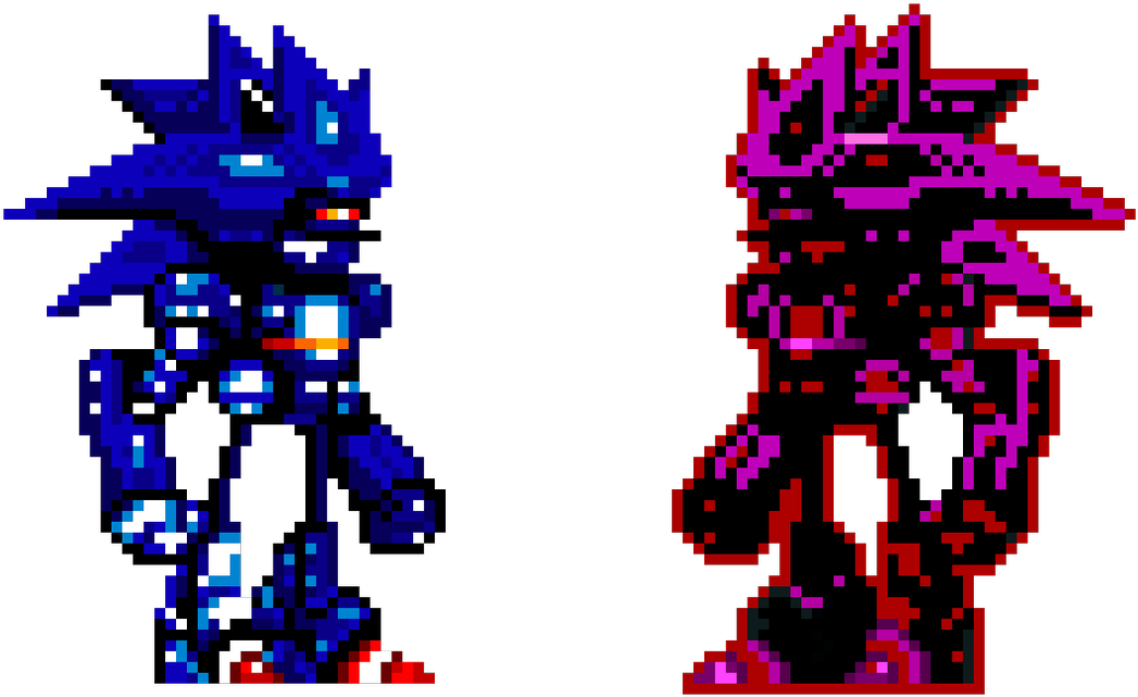 Mecha Sonic Vs Dark Mecha Sonic, Good Vs Evil Let Me Clipart (1200x764), Png Download