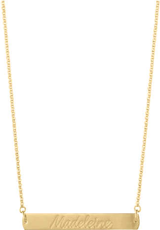 Gold Bar Necklace Clipart (600x600), Png Download