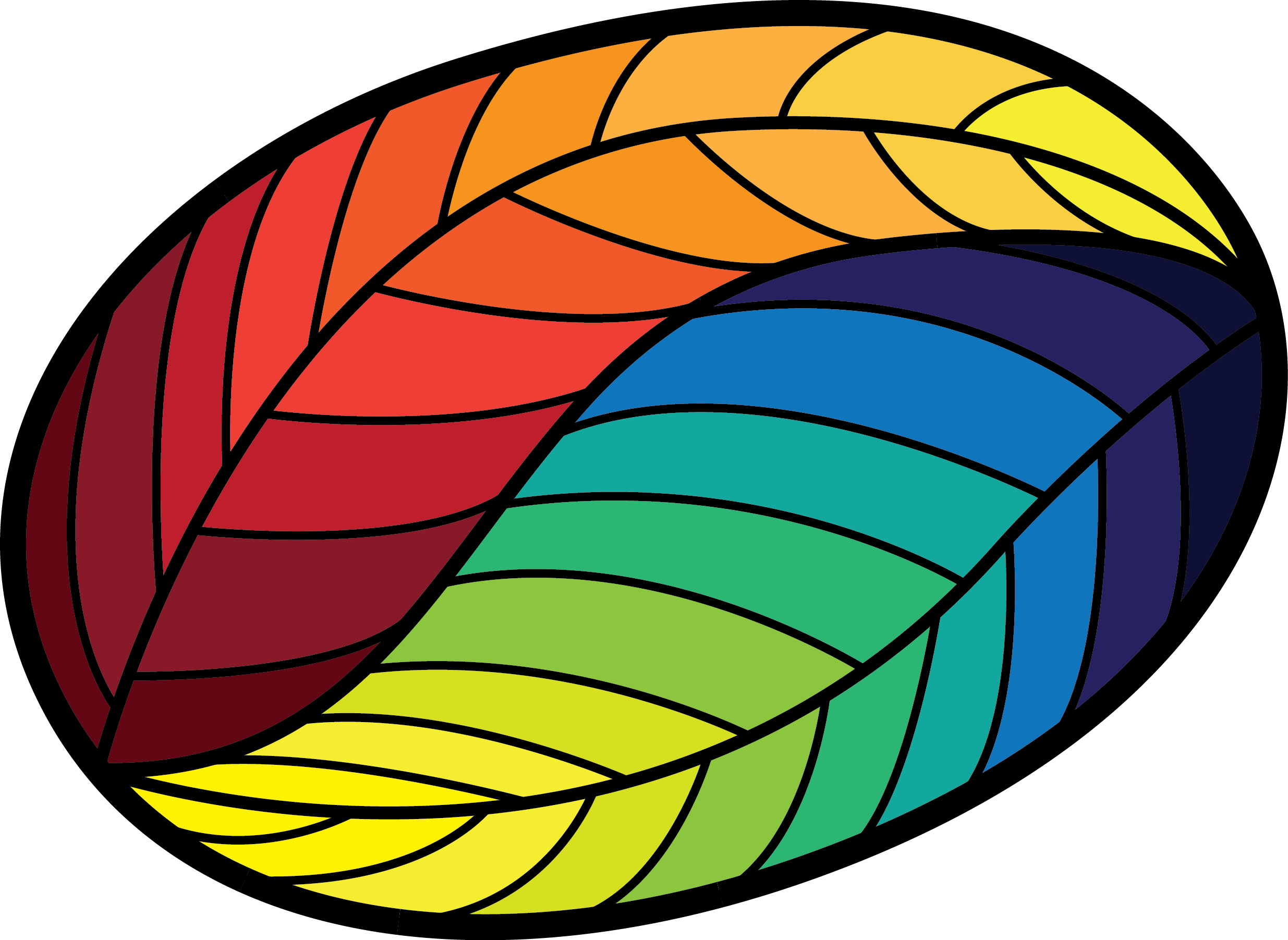 Leaf Ying Yang Clipart (2470x1803), Png Download