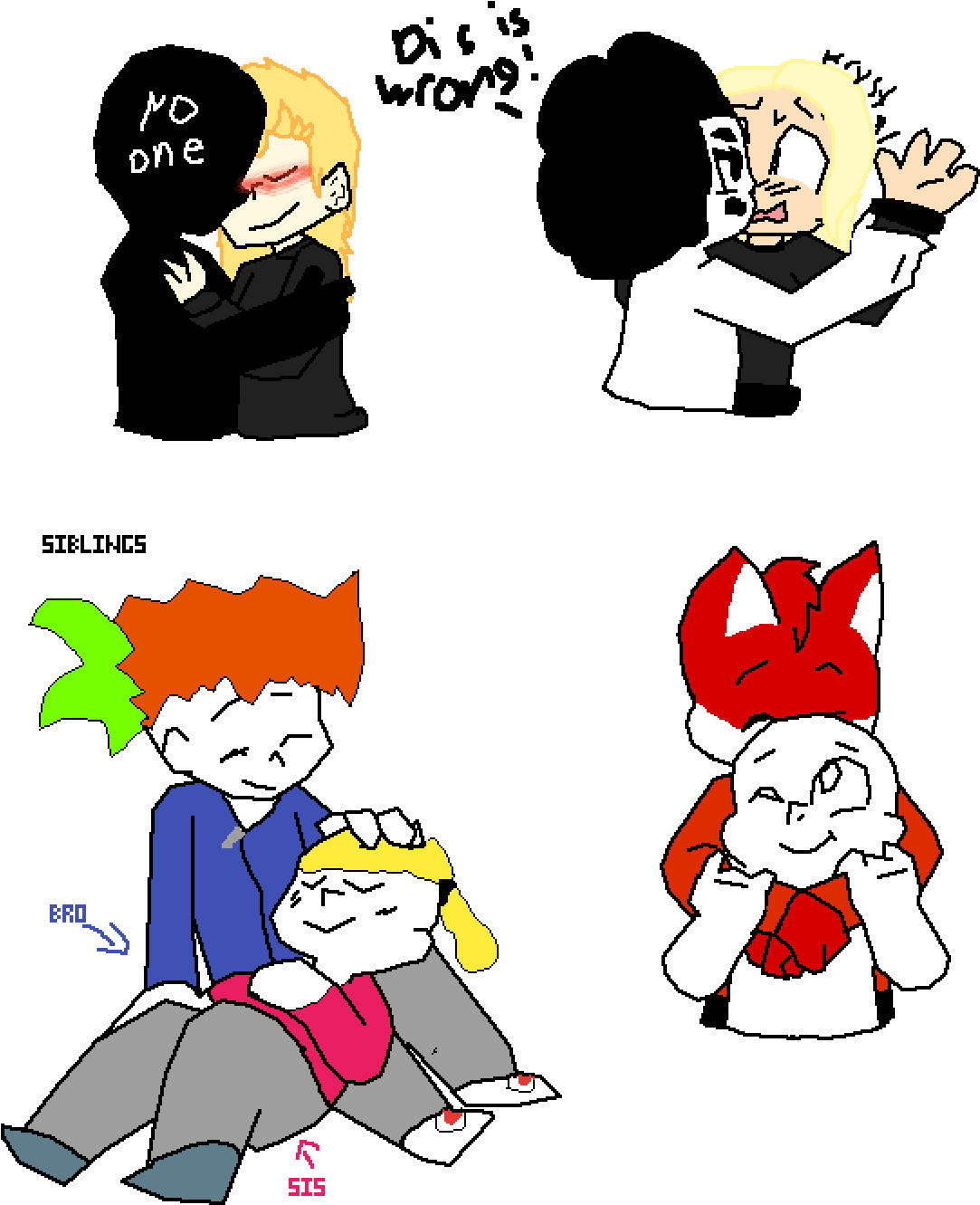 Siblings In Da Left Bottem Clipart (1200x1400), Png Download