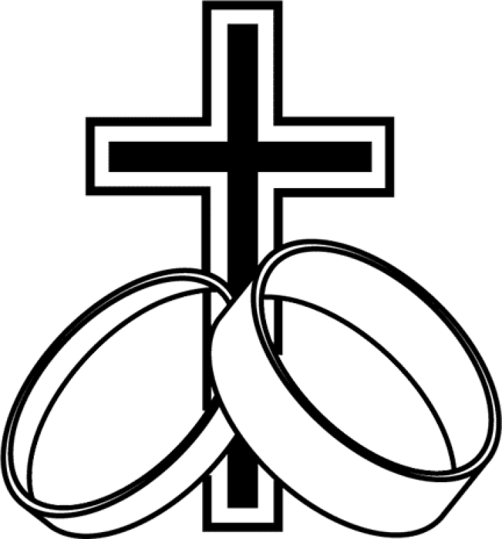 Cross And Rings Clipart (715x768), Png Download