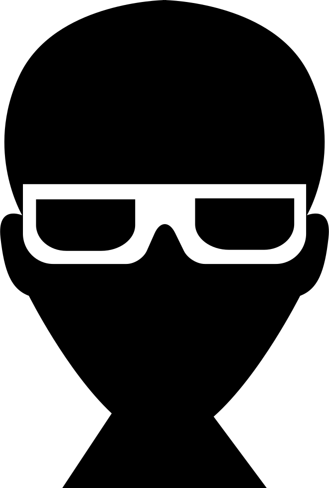 Male Head With Glasses Comments Clipart (660x980), Png Download