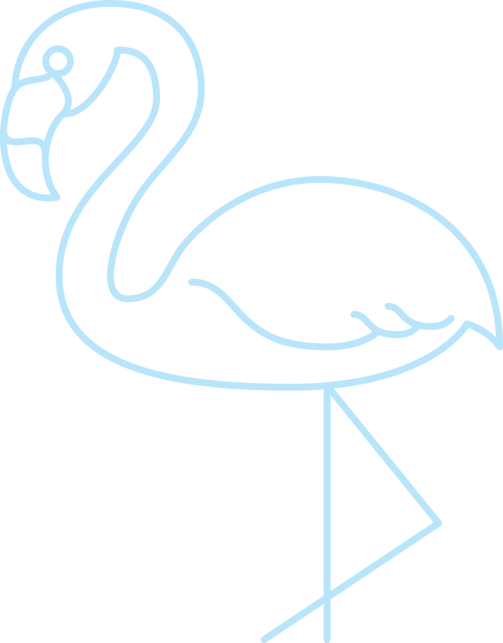 Flamingo Clip Vacation Florida - Png Download (714x913), Png Download