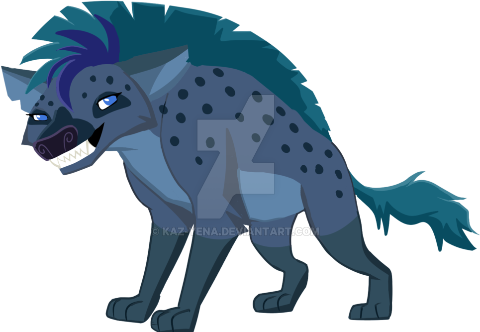 Drawn Hyena Rainbow Clipart (1024x704), Png Download