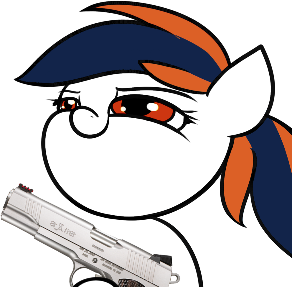 Anonymous, Faic, Gun, Hoof Hold, /mlpol/, Oc, Oc Clipart (1024x1024), Png Download