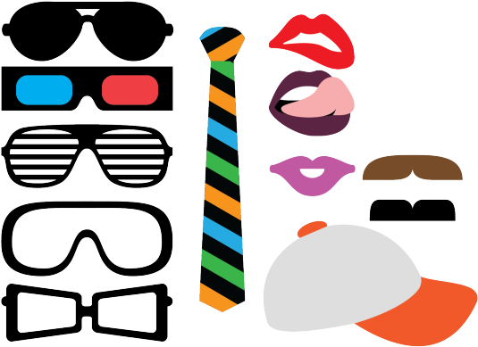Cube Clipart 80s Party - Png Download (640x480), Png Download
