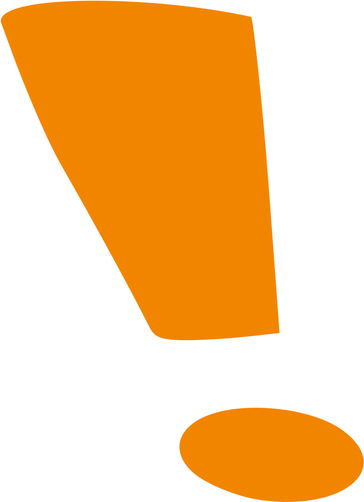Orange Exclamation Mark Clipart (1024x1024), Png Download