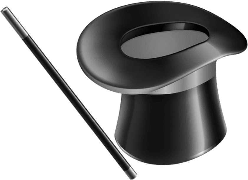 Free Png Download Magic Hat And Magic Wand Clipart Transparent Png (850x615), Png Download