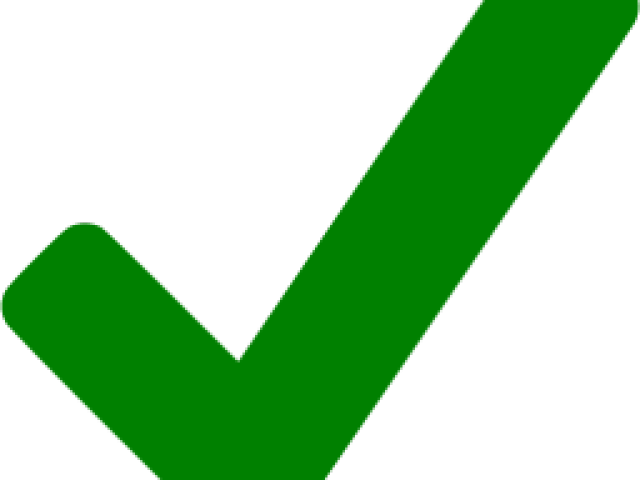 Green Tick Clipart Check Mark - Png Download (640x480), Png Download